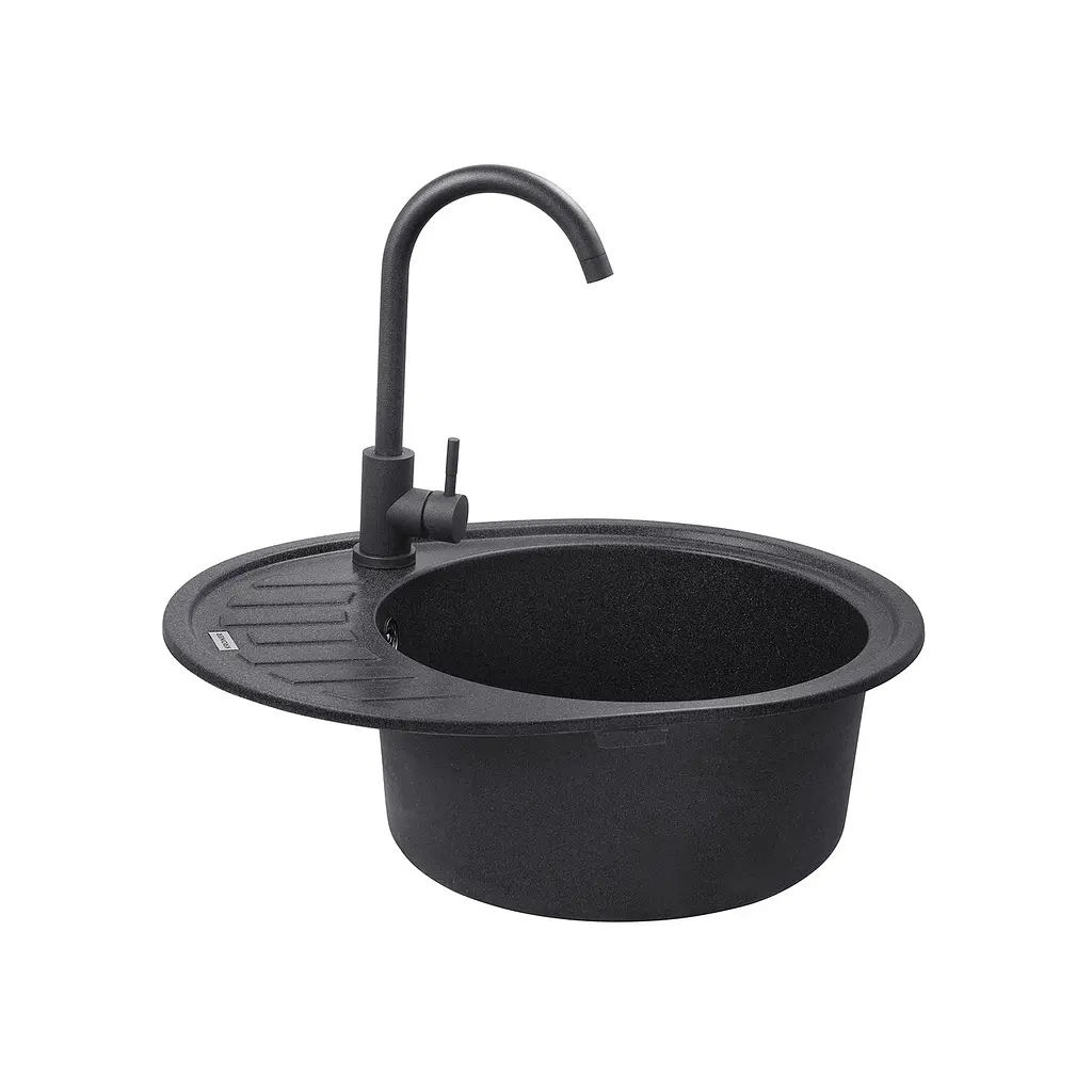 Кухонна мийка Kroner KRP Komposit GRB - 6250 (CV027416) - фото 4