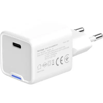 Зарядний пристрій ColorWay GaN Mini 35W PD Port PPS USB-C white (CW-CHS056PD-WT) - фото 5