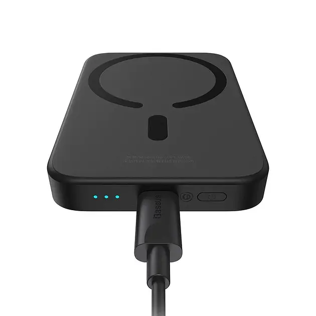 Портативна батарея Baseus Magnetic Wireless Charging 6000mAh 20W Overseas Edition PPCX050001 Black - фото 3