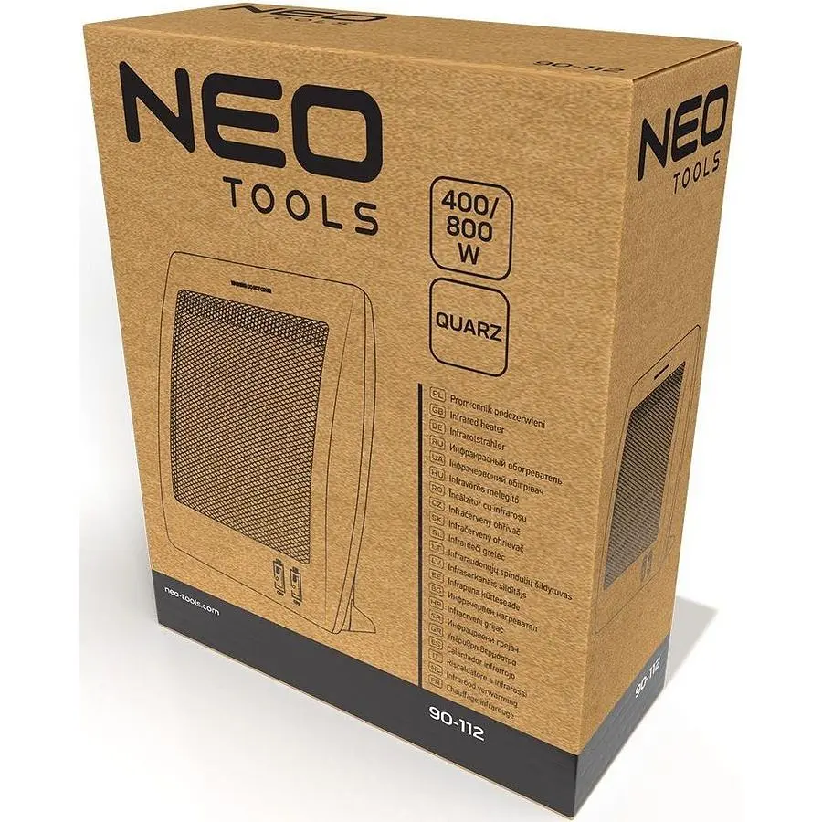 Інфрачервоний кварцовий обігрівач Neo Tools 90-112, 800Вт White - фото 9