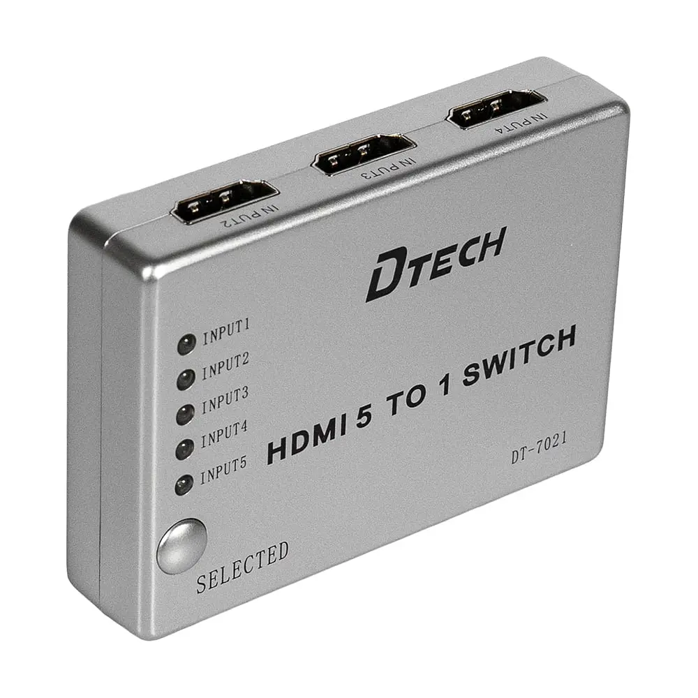 Комутатор 4K@30Hz HDMI 5x1 Dtech DT-7021 (MS) (74-00135) - фото 8