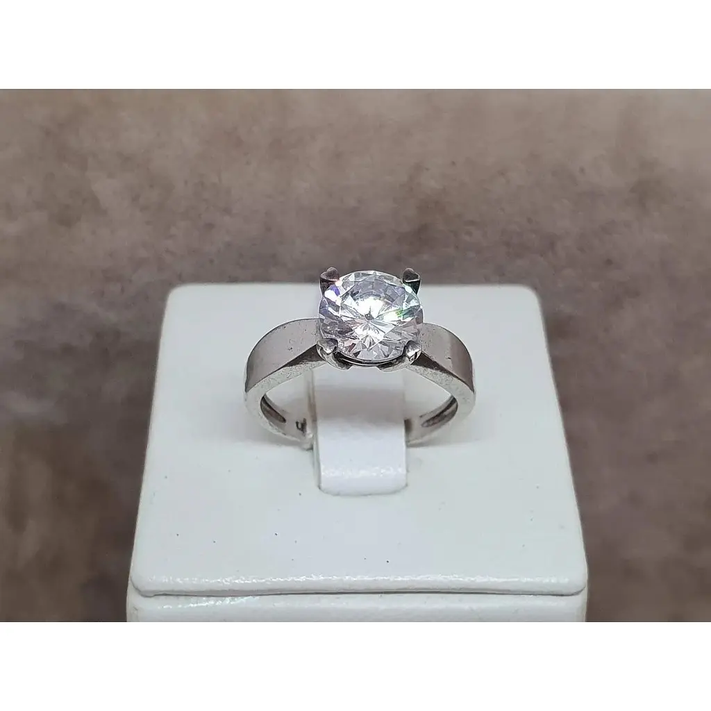 Срібне кільце Агні РОМАН з фіанітом. 1091/1Р-CZ 16,5 - фото 3