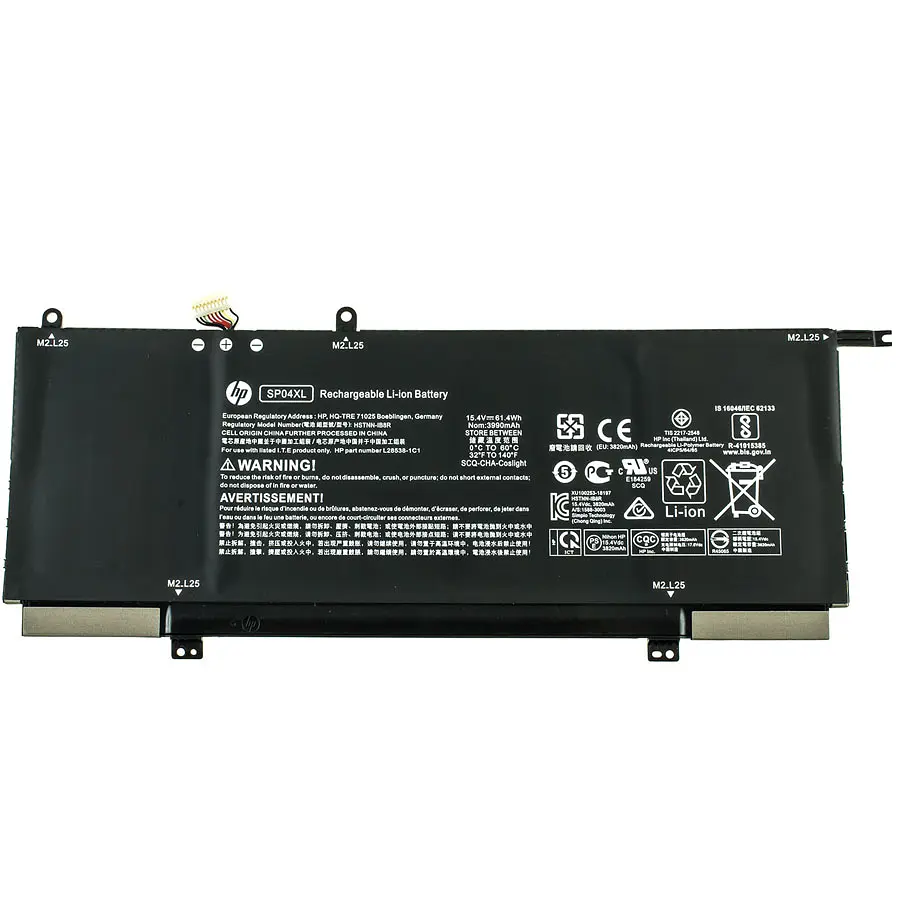 Акумулятор для ноутбука HP SP04XL (Spectre x360 Convertible 13-AP series) 15.4V 3990 mAh 61.4Wh Black - фото 3