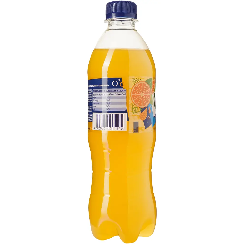 Напій Соковинка Апельсин сильногазований 0.5 л (904209) - фото 2