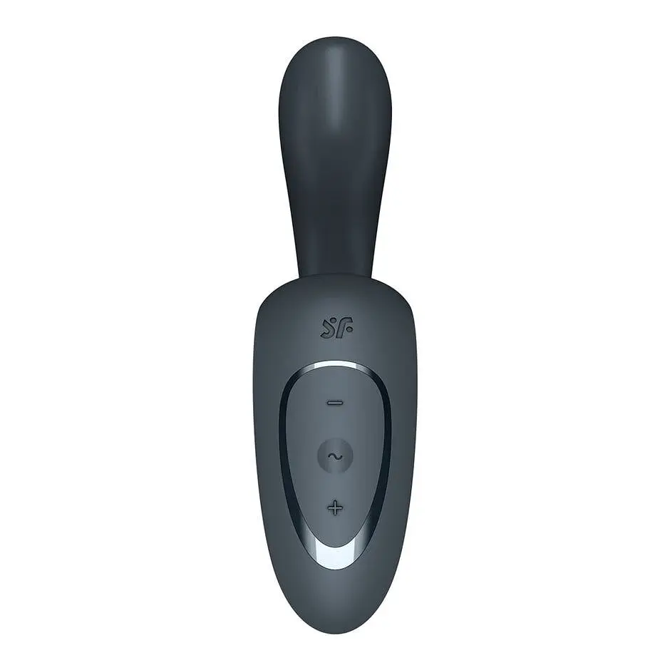 Вагінально-кліторальний вібратор Satisfyer G for Goddess 1 Dark Grey, 2 мотори - фото 2