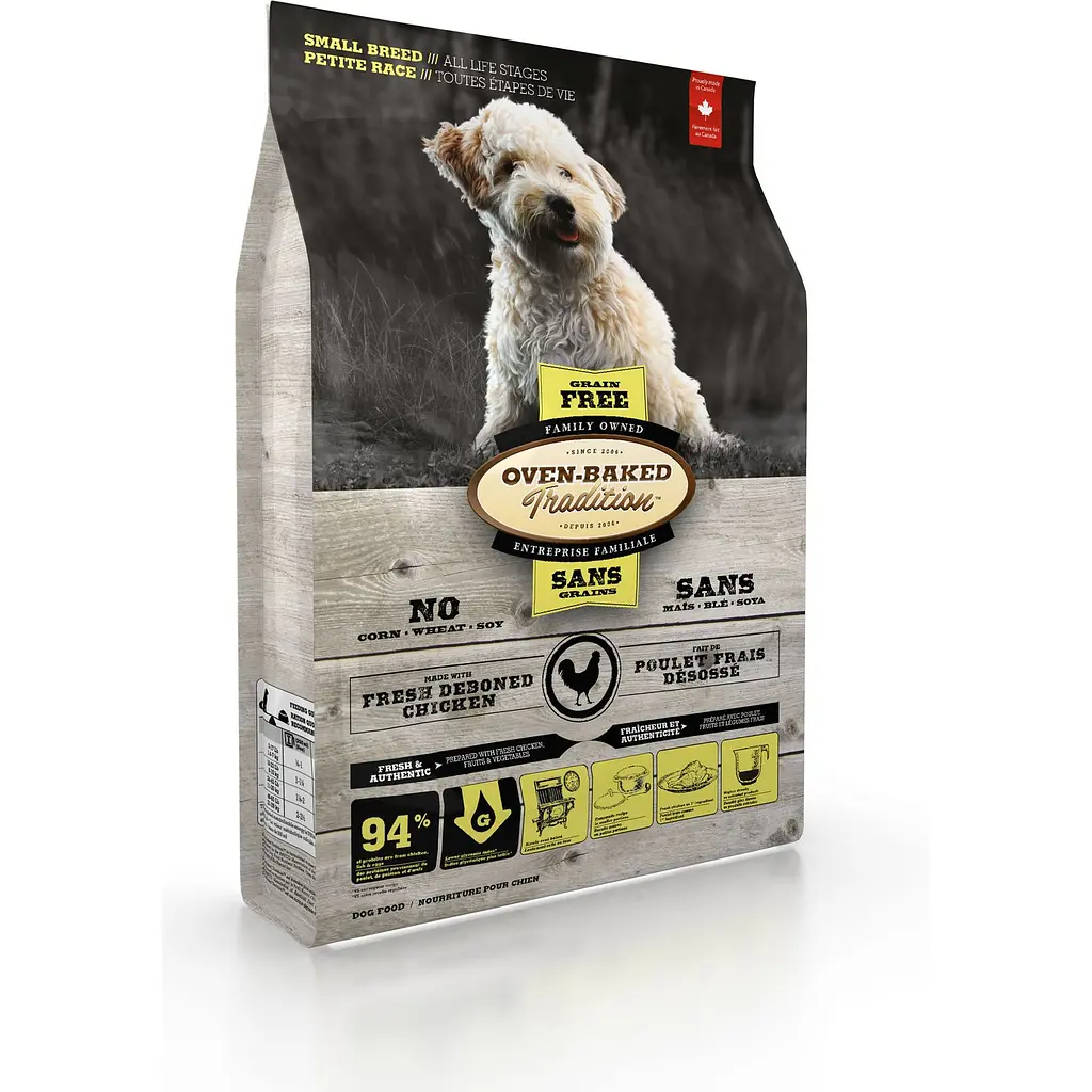 Сухой корм для собак малых пород Oven-Baked Tradition, беззерновий, из свежего мяса курицы, 5,67 кг - фото 3