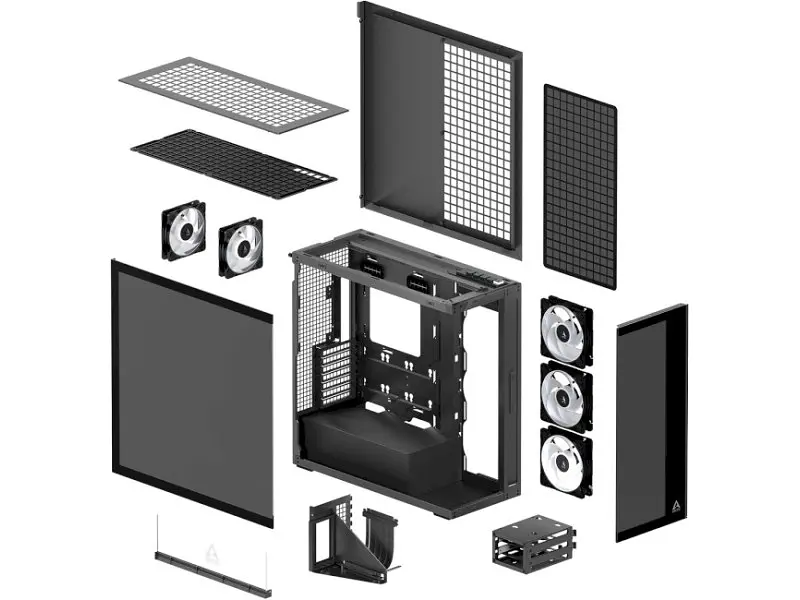 Корпус ARCTIC Xtender VG Black (ACPCC00016A) - фото 8