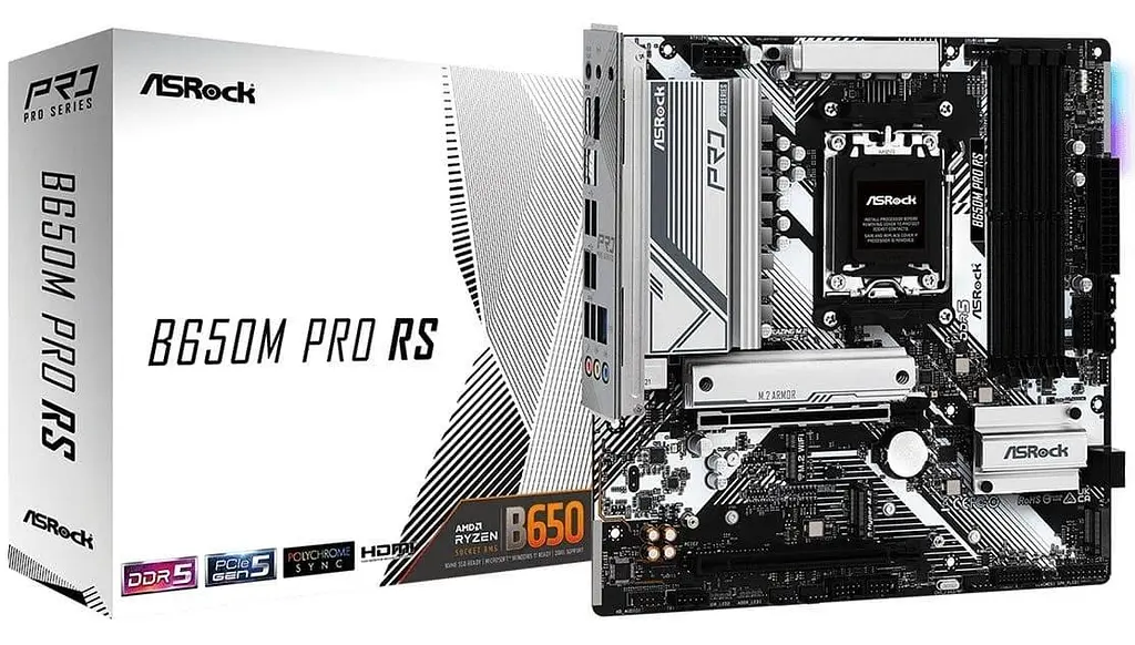 Материнська плата AsRock B650M PRO RS (B650M PRO RS) (Socket AM5, AMD B650, Micro-ATX) - фото 5