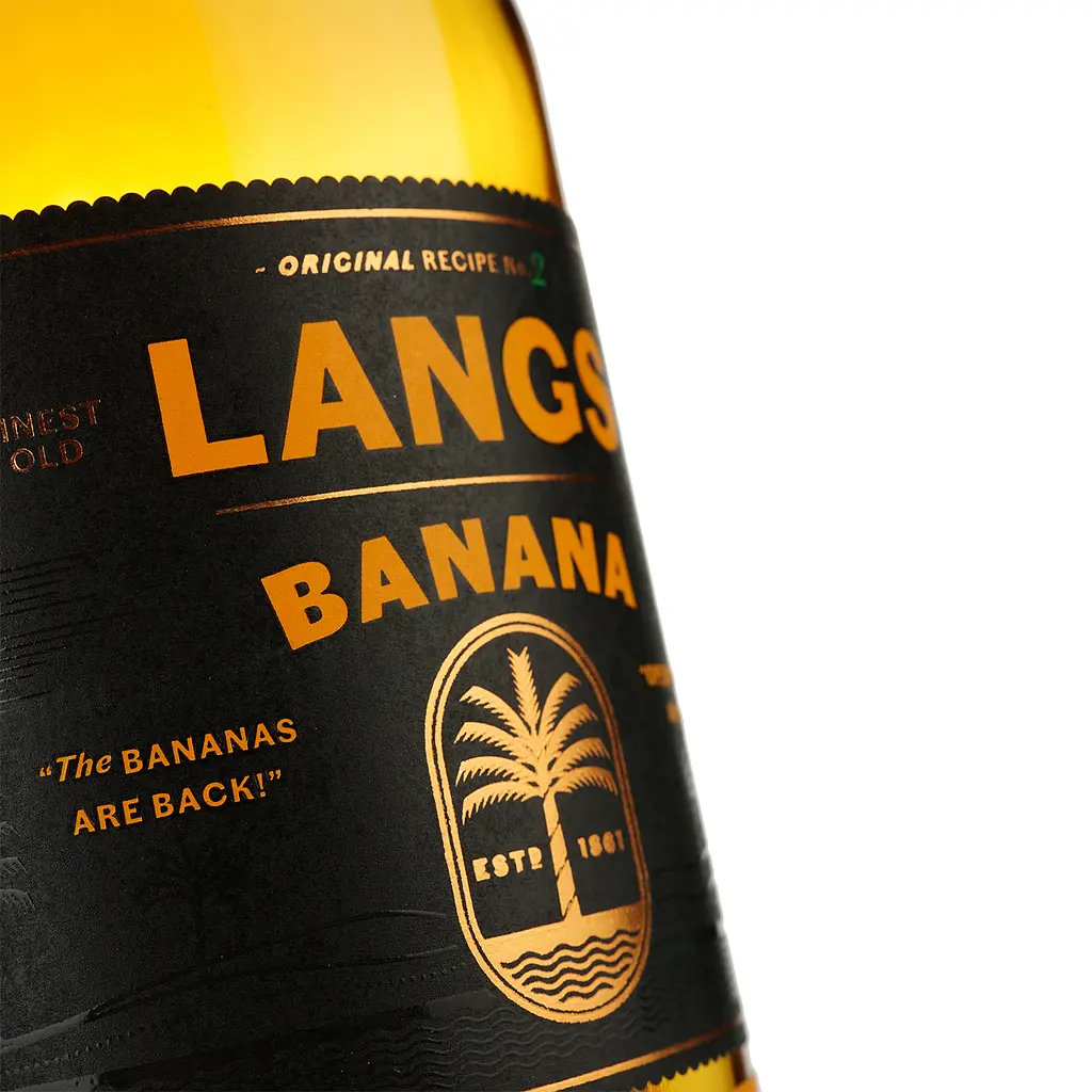 Напиток алкогольный Langs, Banana Rum, на основе рома, 37,5%, 0,7 л - фото 3