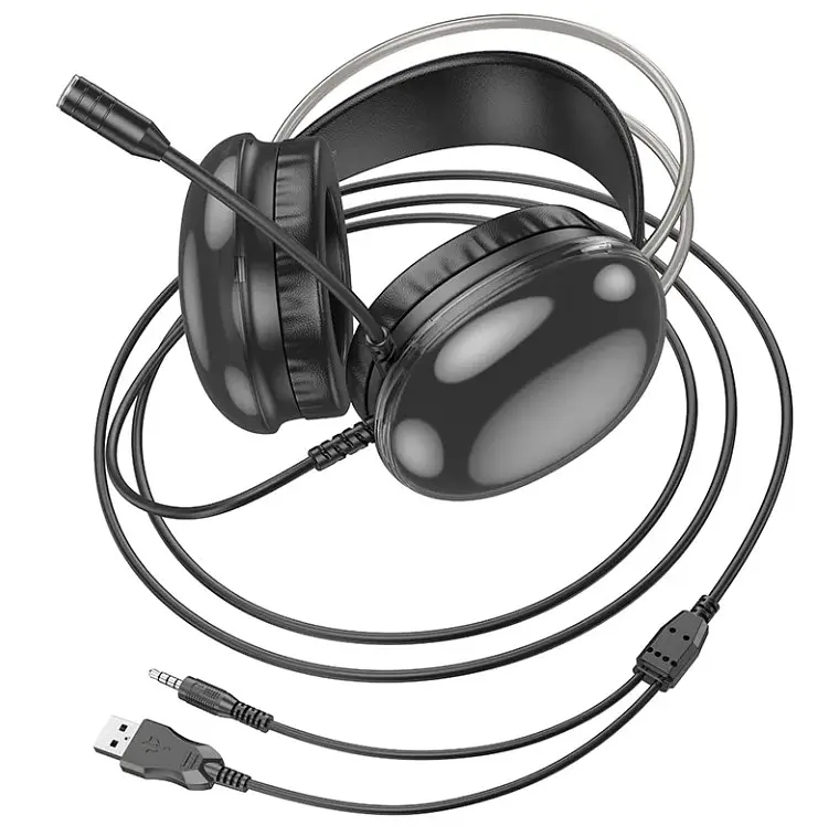Навушники Hoco W109 Rich gaming headphones чорні - фото 3