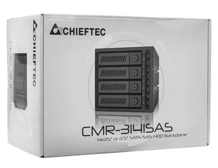 Зовнішня кишеня Chieftec CMR-3141SAS 3x5.25" - 4x3.5" HDDs Hot-Swap Metal (CMR-3141SAS) - фото 5