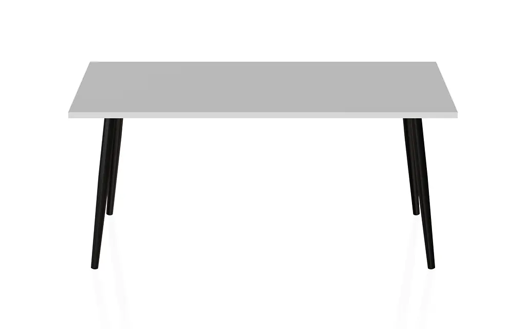 Стол журнальный Монтана Ferrum-decor 45x100x50 Черный металл ДСП Белый 16 мм (FRD-106717) - фото 5