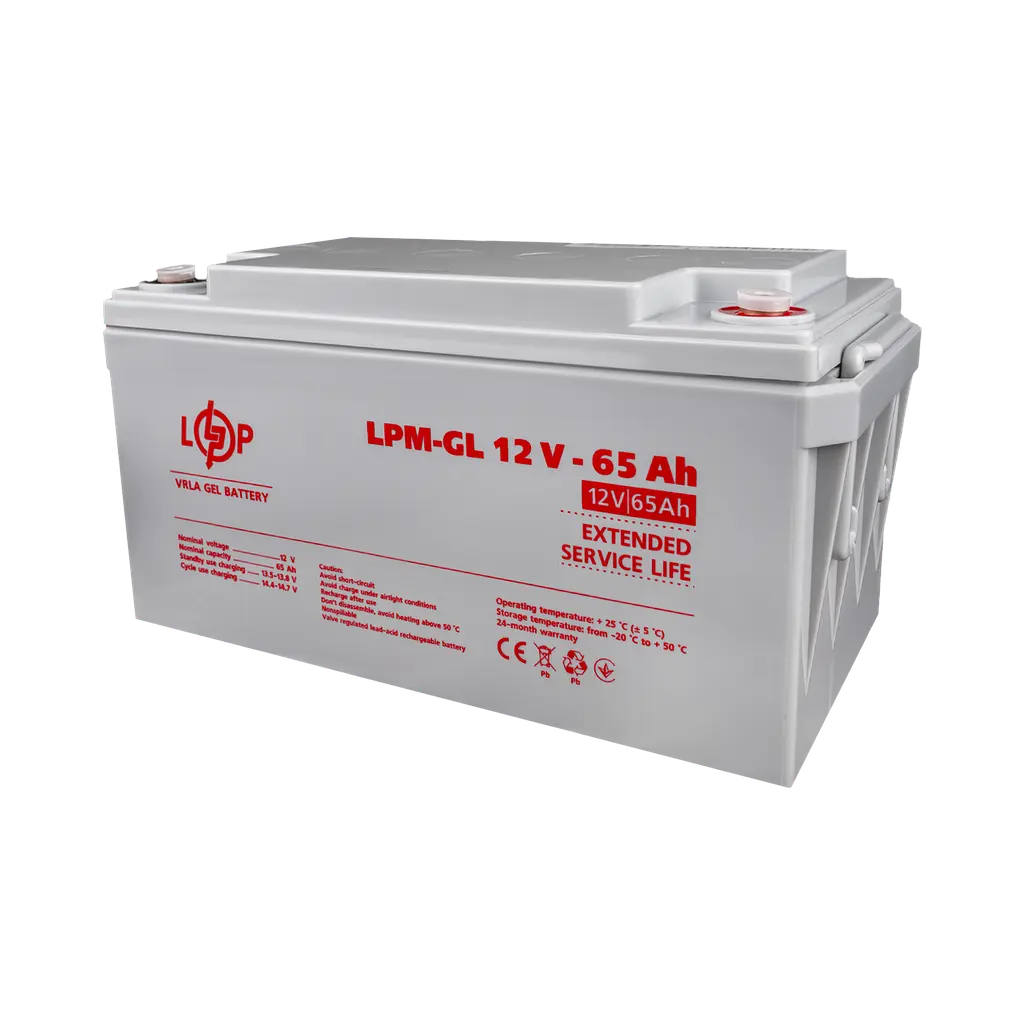 Аккумулятор гелевой LPM-GL 12V - 65 Ah - фото 3