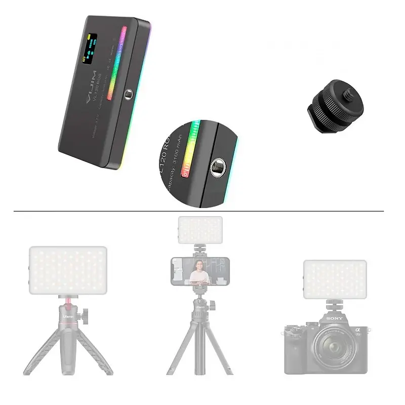 Відеосвітло Ulanzi Vijim VL120RGB light Black (UV-2346 VL120RGB) (2346) - фото 6