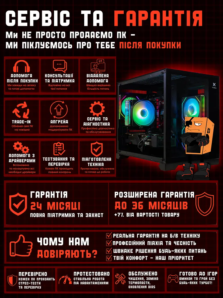 Ігровий ПК Tera Soldier-5700Ry (RX 5700 XT 8GB / Ryzen 5 3500x / 16GB DDR4 / SSD 512GB) - фото 8