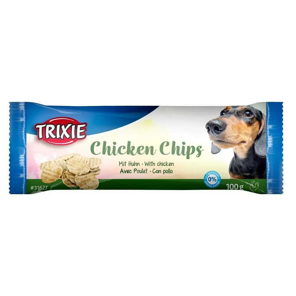 Ласощі Trixie Chicken Chips для собак чипси зі смаком курки, d: 4 см, 100 г
