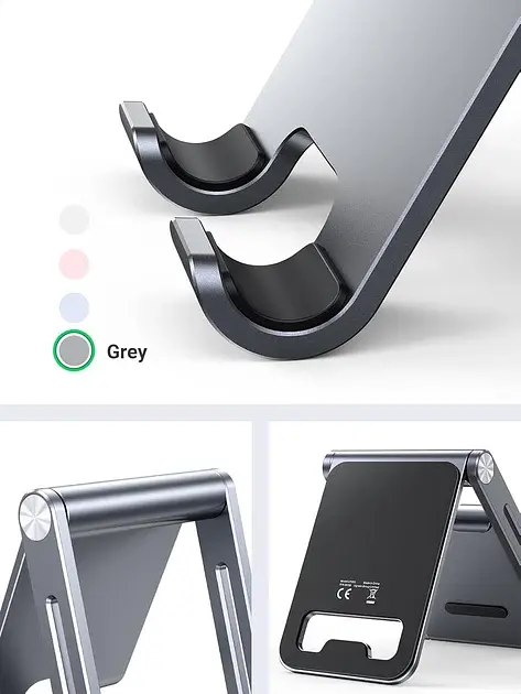 Тримач для телефона Ugreen LP263 Phone Holder with Roller Silver (80708) - фото 8