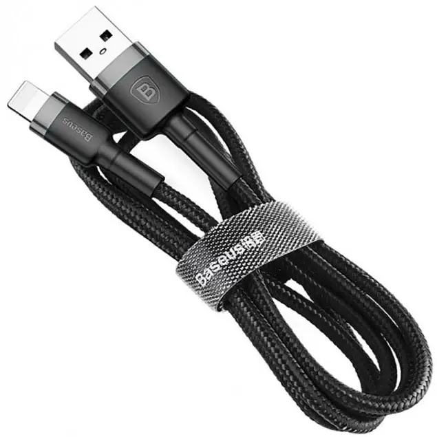 Кабель Baseus Cafule Cable USB for Lightning Gray/Black 2м (CALKLF-CG1) [73378] - фото 4