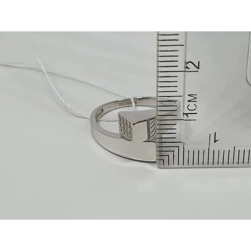 Золоте кільце Favoritum з фіанітами. 111151_Б 18,5 - фото 5