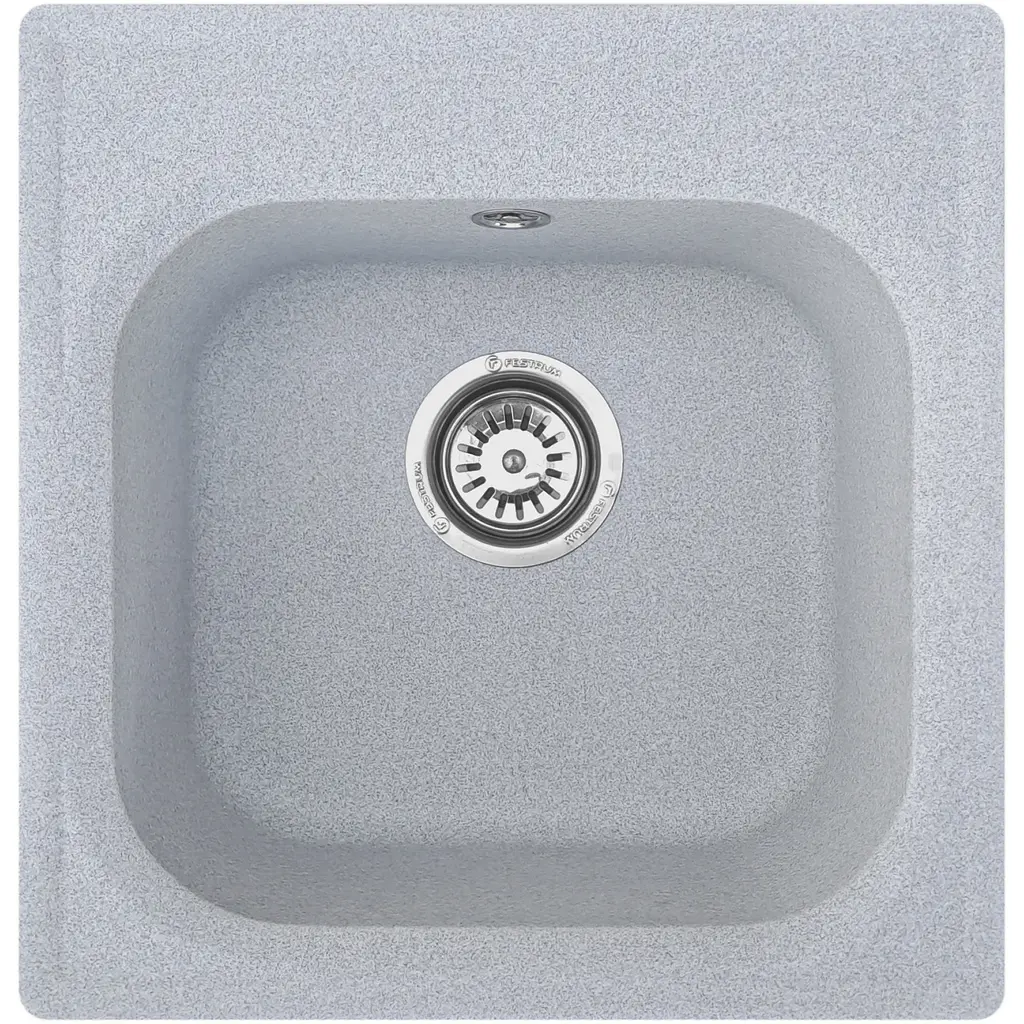 Мийка кухонна Valetti 1N гранітна, сіра 430х445 мм - фото 4