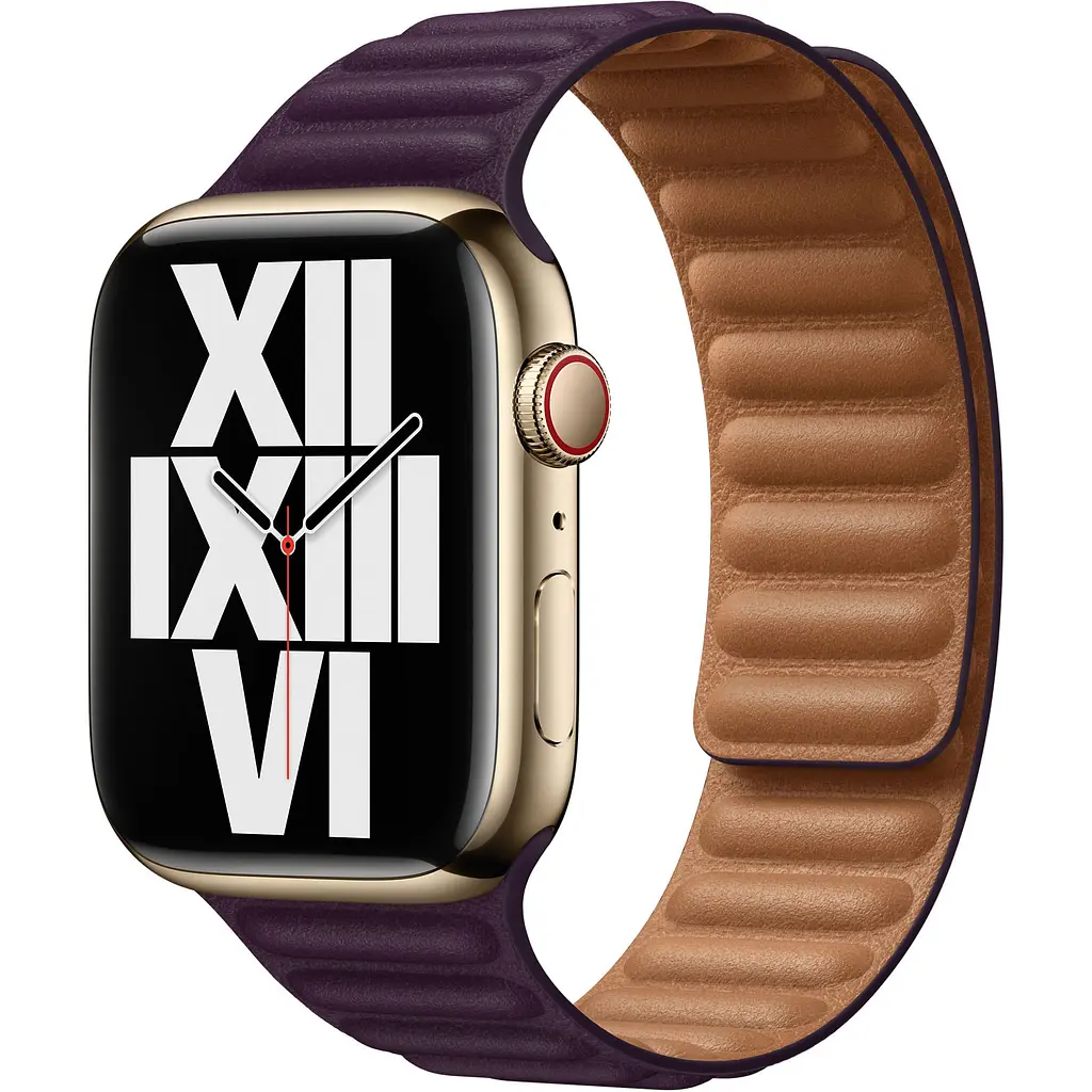 Ремешок Apple Leather Link для Apple Watch 38/40/41mm M/L Dark Cherry (ML7N3) [120657] - фото 2