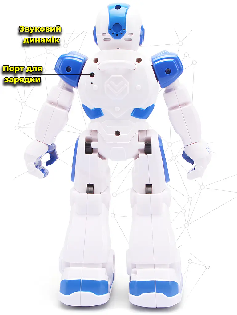 Детский интерактивный робот на радиоуправлении с функцией танца. Управление пультом и жестами, со световыми диодами - фото 8