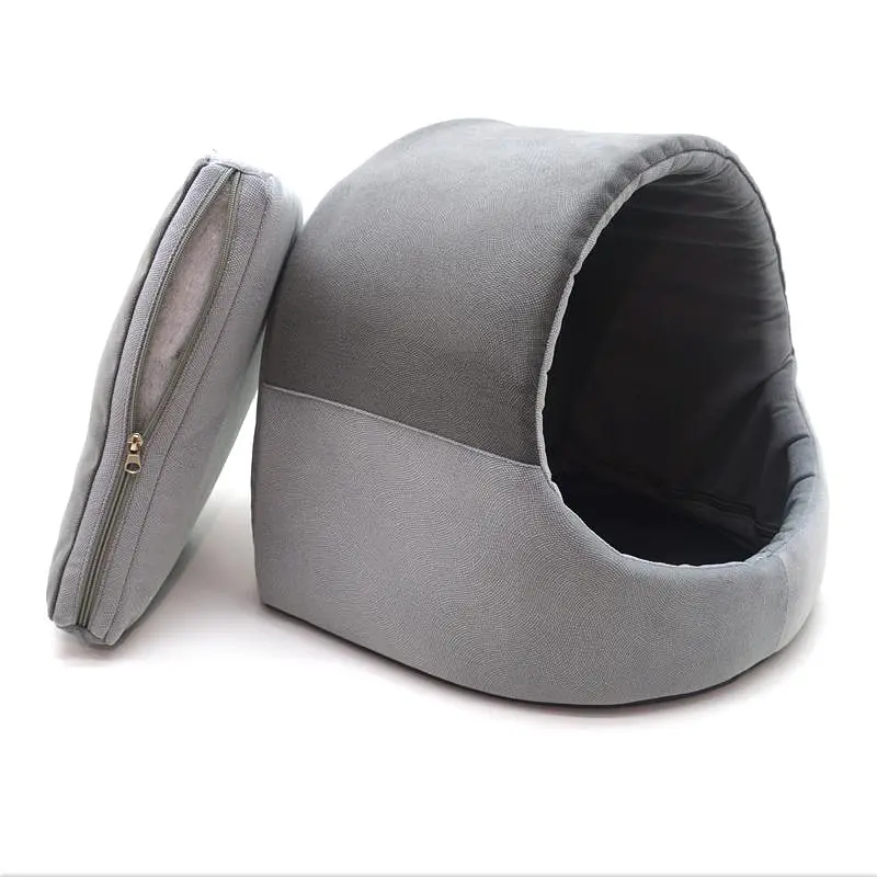 Будка для котів та собак Zoo-hunt Елегант сіра №3 520х440х440 мм - фото 2