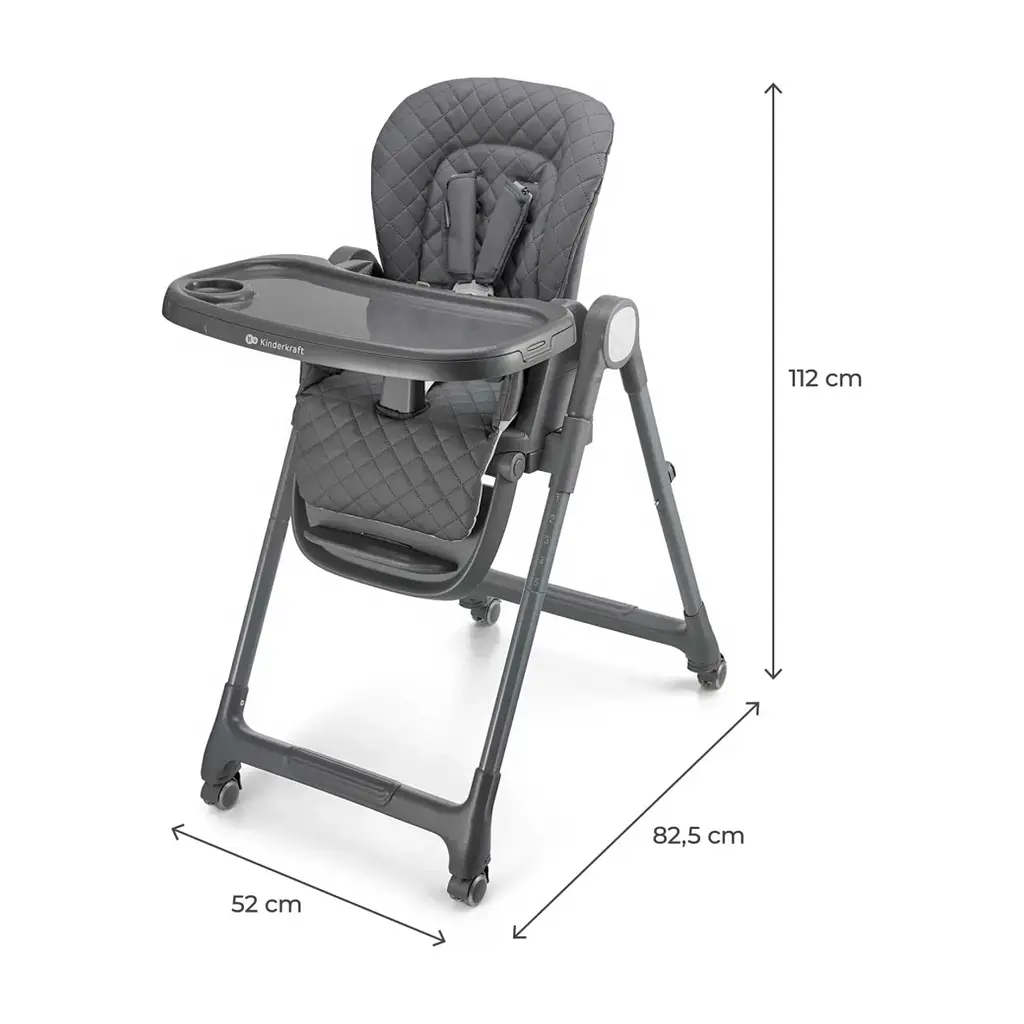 Стілець для годування Kinderkraft Tulo Grey (5902533928798) - фото 5