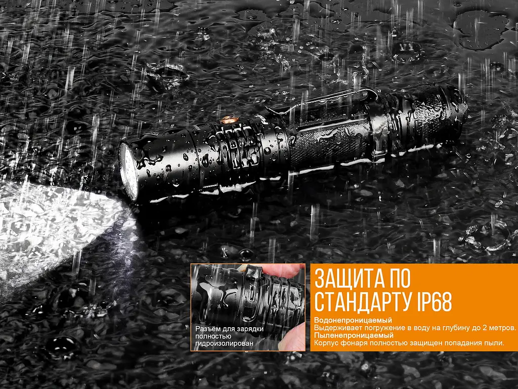 Фонарь ручной Fenix UC35 V20 CREE XP-L HI V3 - фото 14