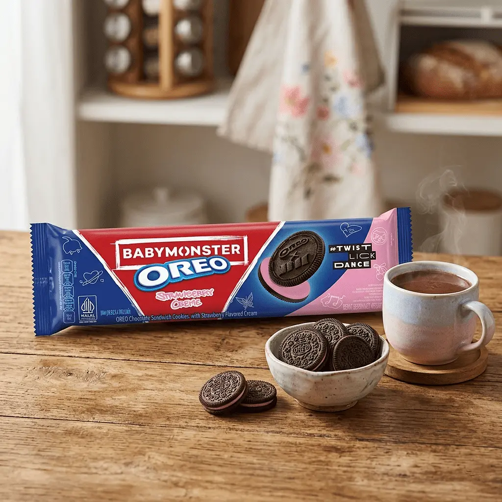 Печиво Oreo BabyMonster Strawberry Creme 110.4г - фото 5
