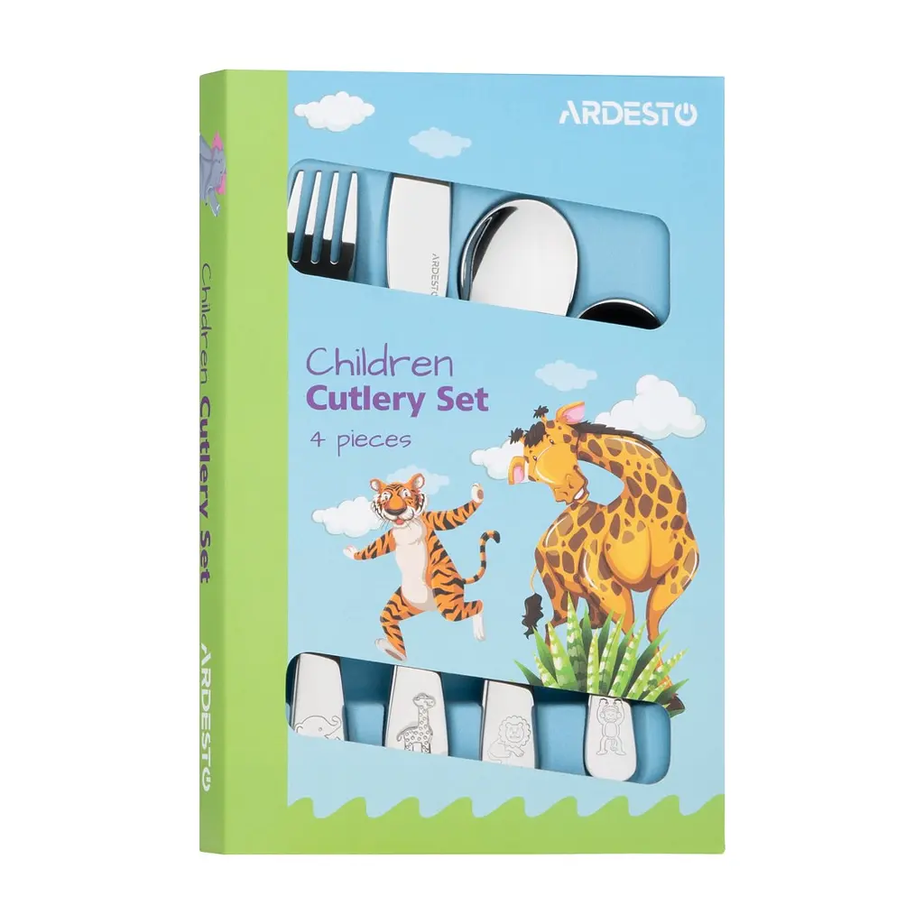 Набір столових приборів ARDESTO Animals 4 предмета (AR0704AS) - фото 7