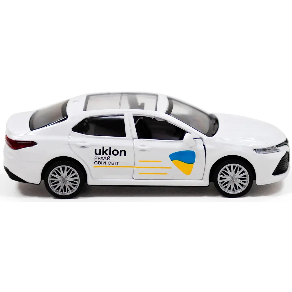 Масштабна модель автомобіля TechnoDrive Toyota Camry Uklon (білий) (250291) - фото 6
