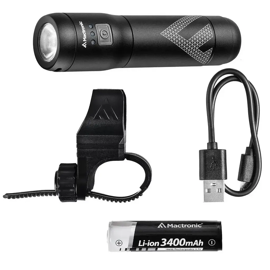 Велосипедный фонарь Mactronic Scream 3.1 (1000Lm) Recharg Type-C передний светодиодный аккумуляторный - фото 2