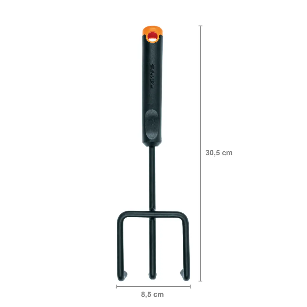 Розрихлювач ручний Fiskars Ergo 8,5 см, три зуба (1027019) - фото 3