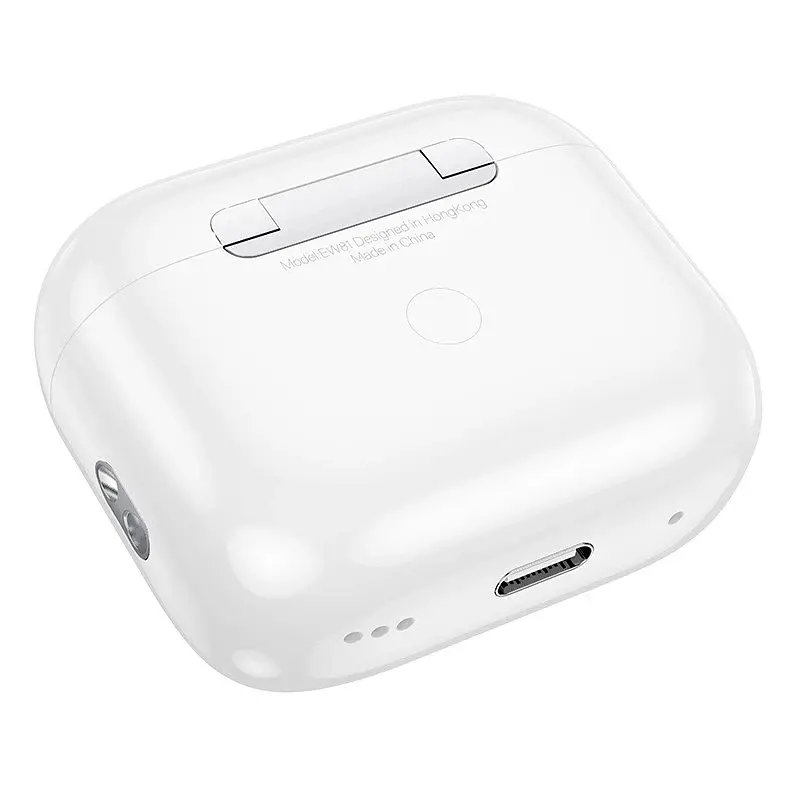 Беспроводные наушники Hoco EW81 Elegant true wireless touch screen BT headset, BT5.4, 30mAh, 300mAh, 4h, white - фото 6