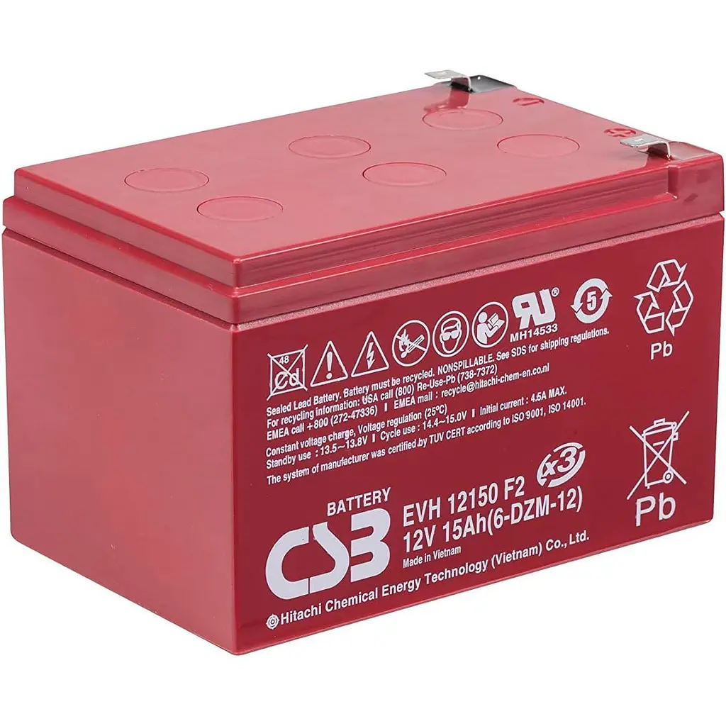 Аккумуляторная батарея для ИБП CSB AGM 12 V / 15 А*ч (EVH12150) - фото 2