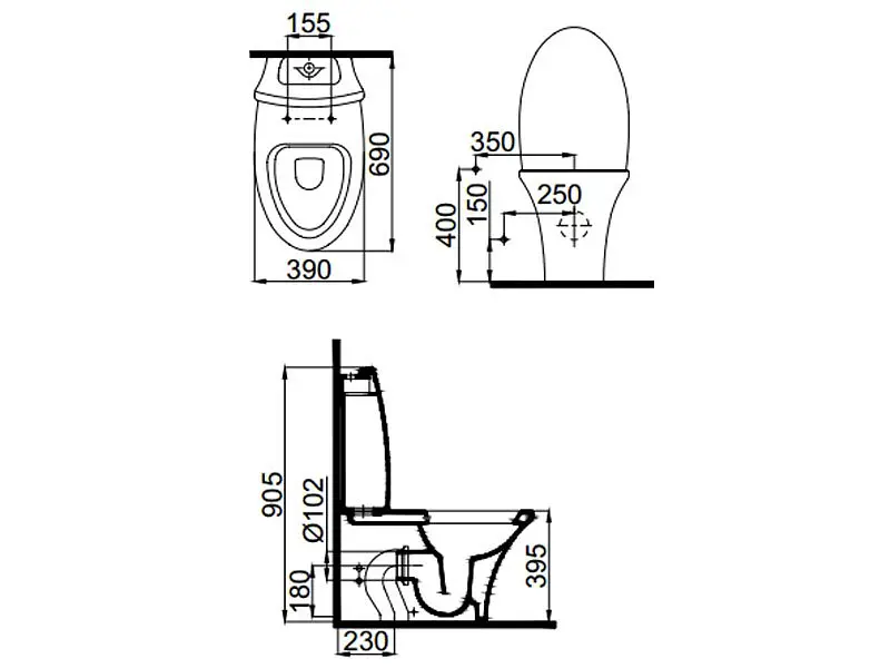 Унитаз-компакт Idevit Rena с сидением Soft Close SETK2904-0205-081-1-6200, Красный - фото 3