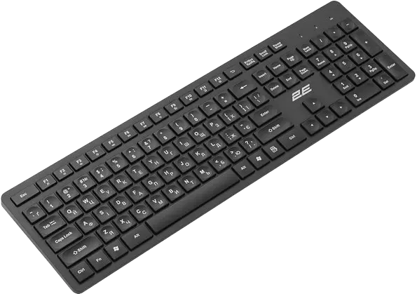 Клавіатура бездротова 2E KS260 Black (2E-KS260WB)
