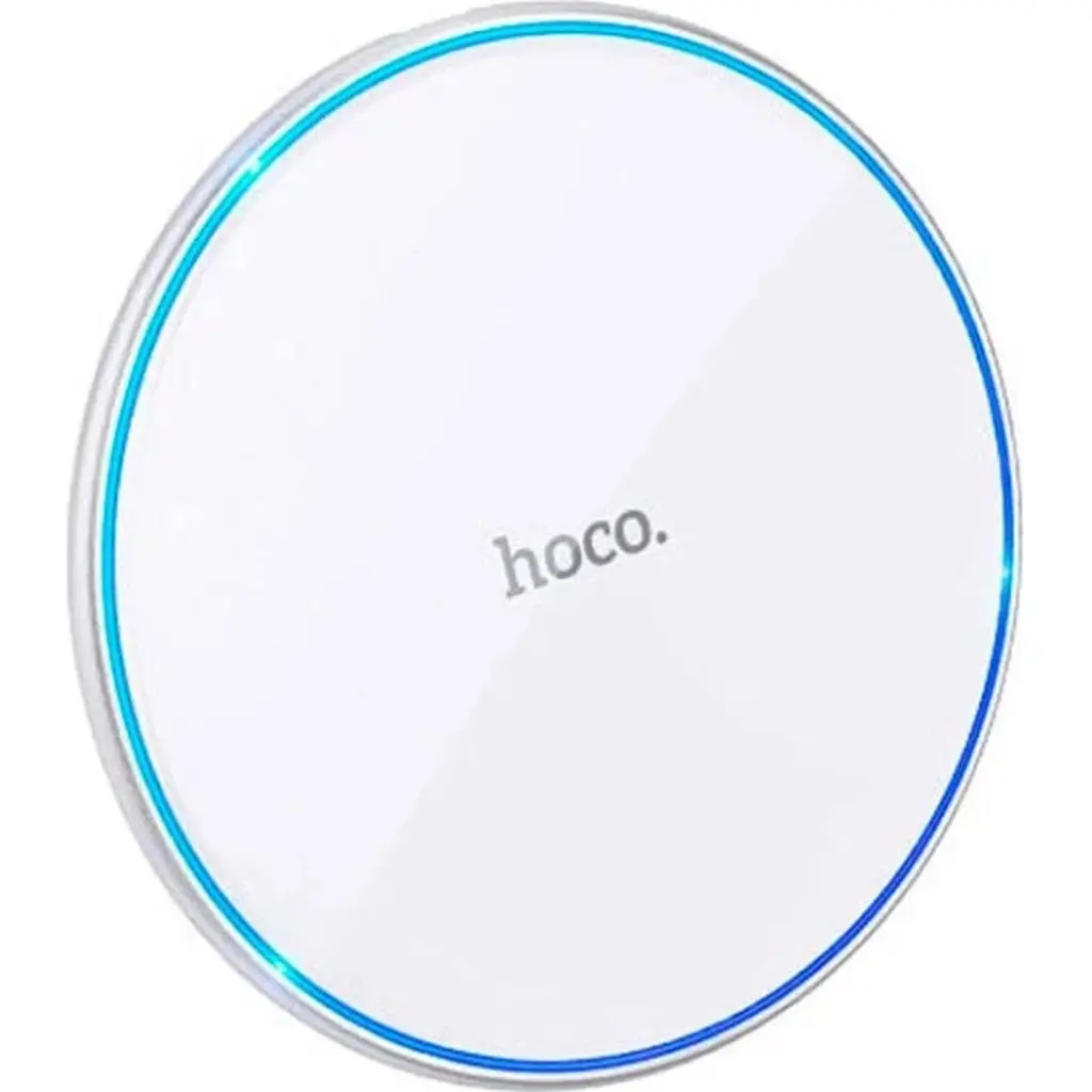 Бездротовий зарядний пристрій Hoco Easy Wireless Charger CW6 Pro White [103862] - фото 2