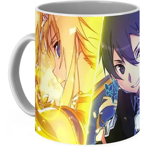 Кухоль GeekLand Sword Art Online Майстри меча онлайн Аліса Кіріто Казуто SAO.02.02 330 мл блакитний - фото 3