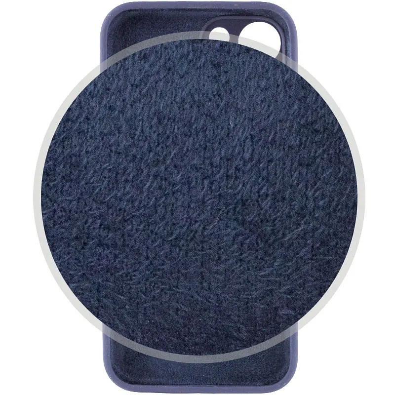 Чохол Silicone Case Full Camera Protective AA Apple iPhone 13 6.1" Темно-синій / Midnight blue - фото 3