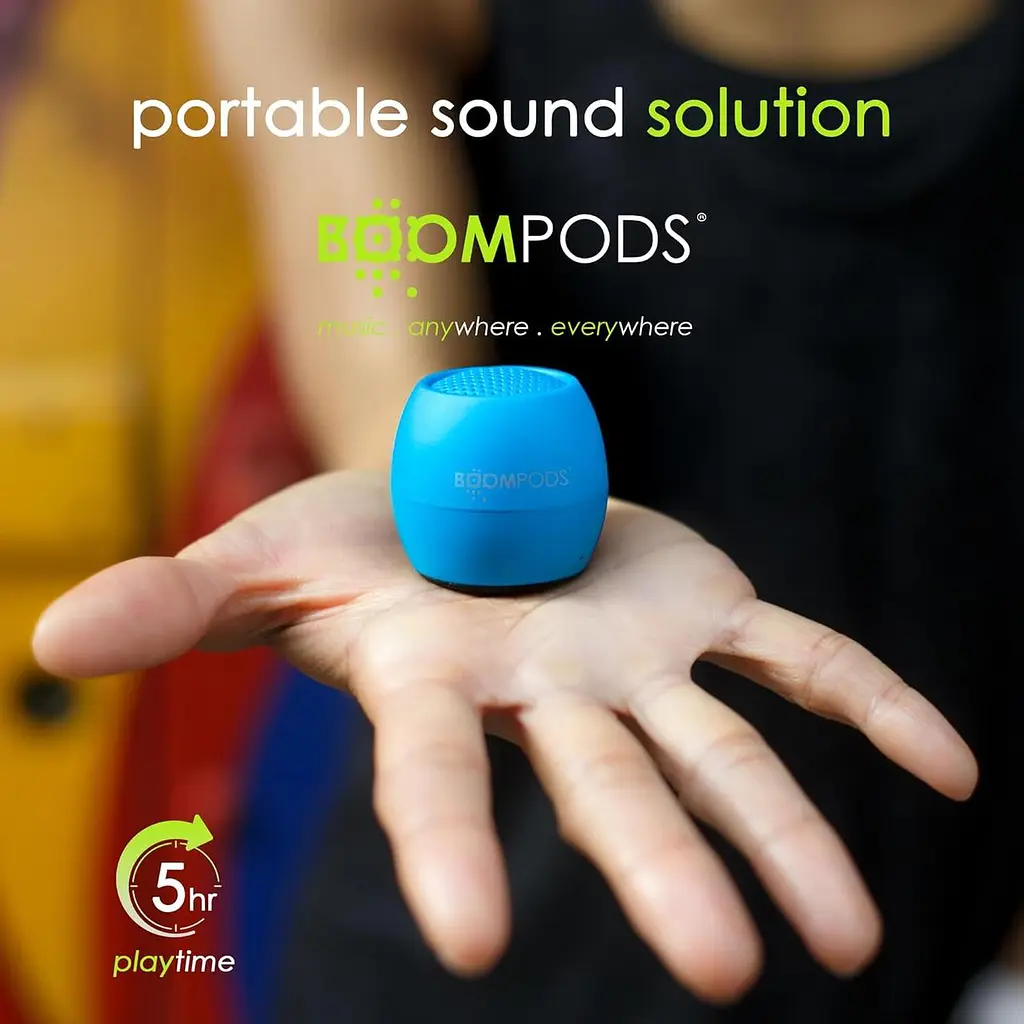 Boompods Zero Talk Міні-портативний динамік Bluetooth із вбудованими розумними пристроями Amazon Alexa - невеликий бездротовий вод - фото 4