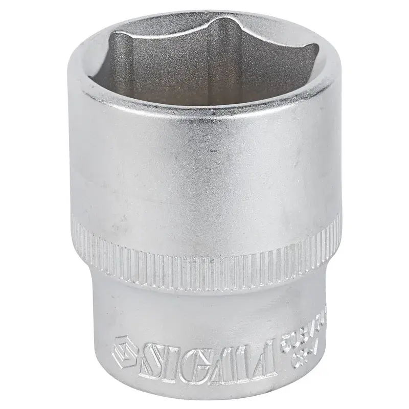 Торцева головка Sigma шестигранна коротка 1/2" 27мм CrV mid (6071271) - фото 2