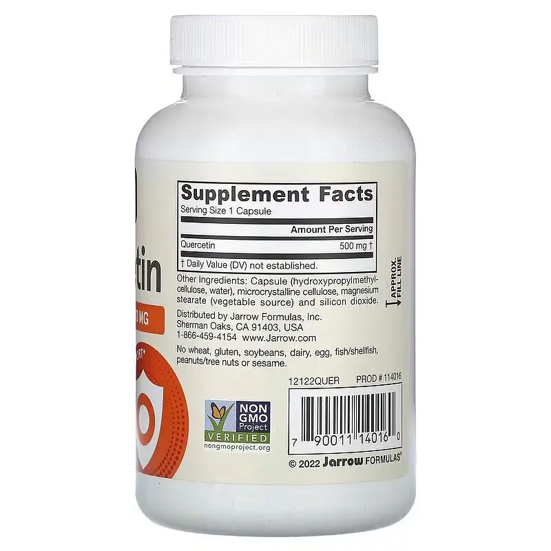 Кверцетин Jarrow Formulas Quercetin 500 mg, 100 вегакапсул для підтримки імунітету - фото 2