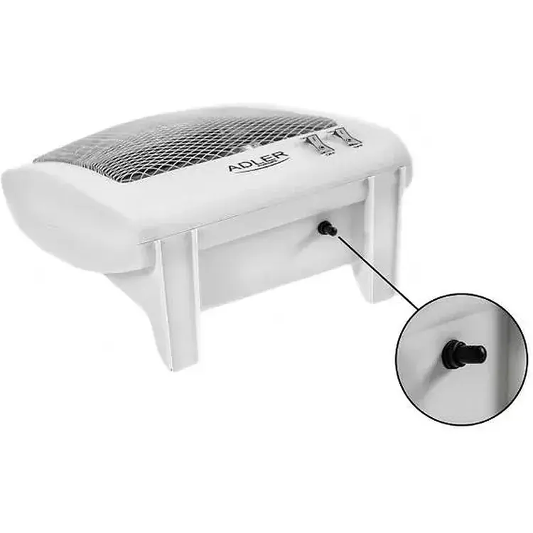 Обогреватель инфракрасный Adler AD 7709 портативный 800 Вт с защитой от опрокидывания белый - фото 5