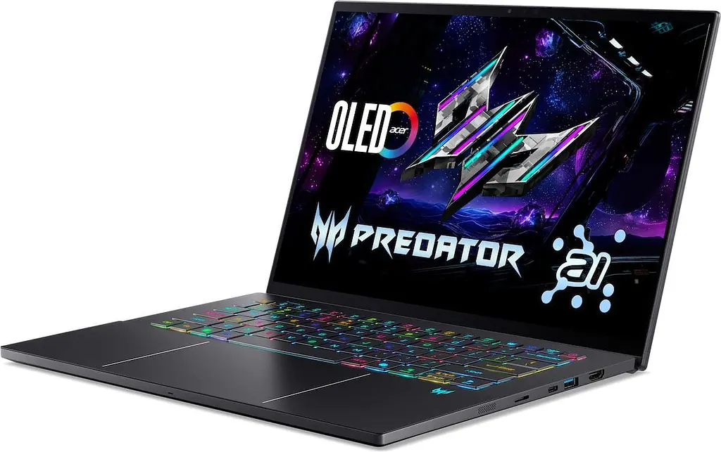 Ноутбук Acer Predator Triton 14 PT14-52T-96T3 (14.5 2.8K OLED 120 Hz, Intel U9-288V, 32 GB, 2 TB, RTX 5070, W11H) (NH.U0GAA.001) - фото 6