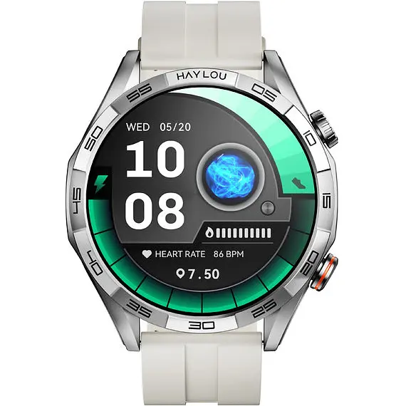 Смарт-годинник Haylou Solar 5 [LS20] Silicone strap Silver [122143] - фото 2