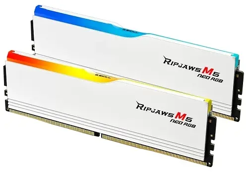 Пам'ять 16Gb x 2 (32Gb Kit) DDR5, 6000 MHz, Ripjaws M5 Neo RGB, White G.Skill teh0023999 - фото 2