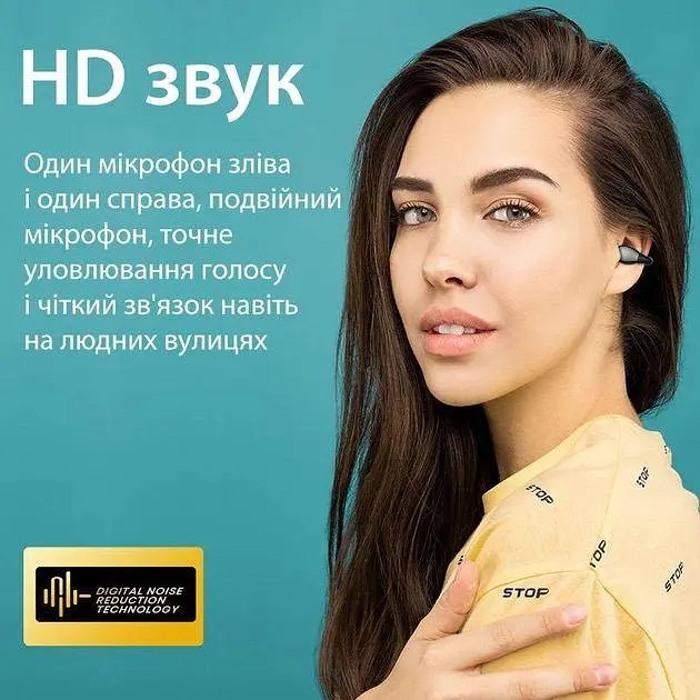 Навушники з спрямованим звуком бездротова Bluetooth 5.3 гарнітура Langsdom TS03 Black - фото 6