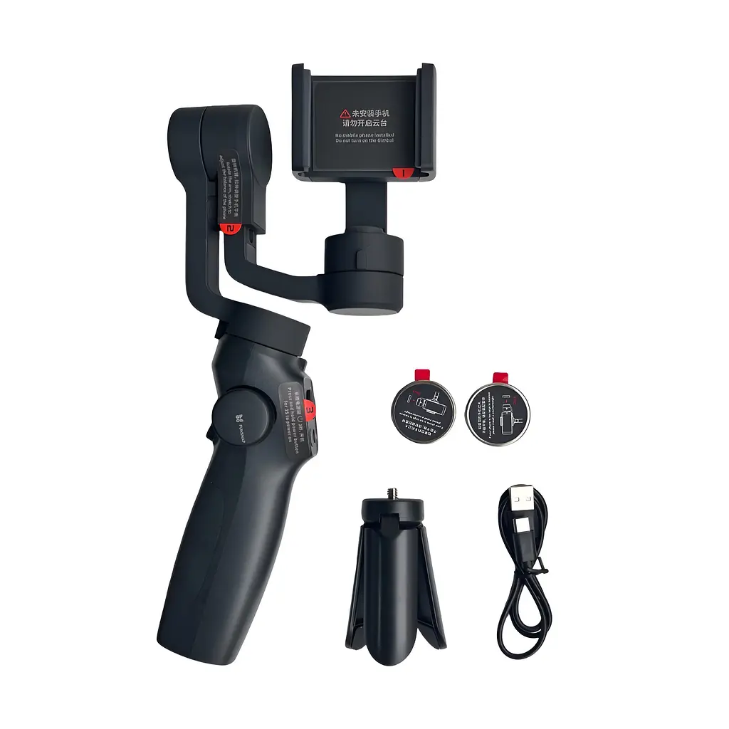 Стедікам Funsnap Capture 2s Combo - стабілізатор для смартфонів та відеозйомки / 3-осьовий / акумулятор 2 х 2200 мАг / до 12 годин роботи - фото 7